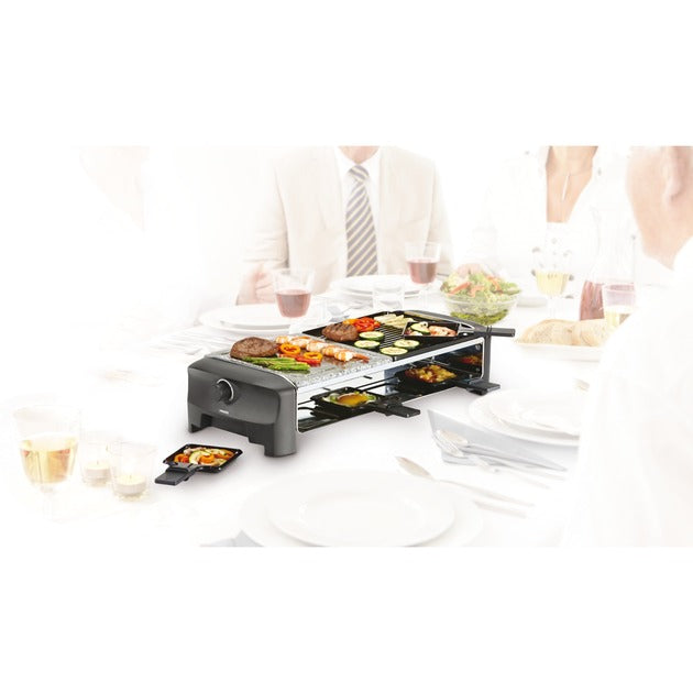 Load image into Gallery viewer, Princess raclette 8 stone grill party gourmetstel (grijs zwart)