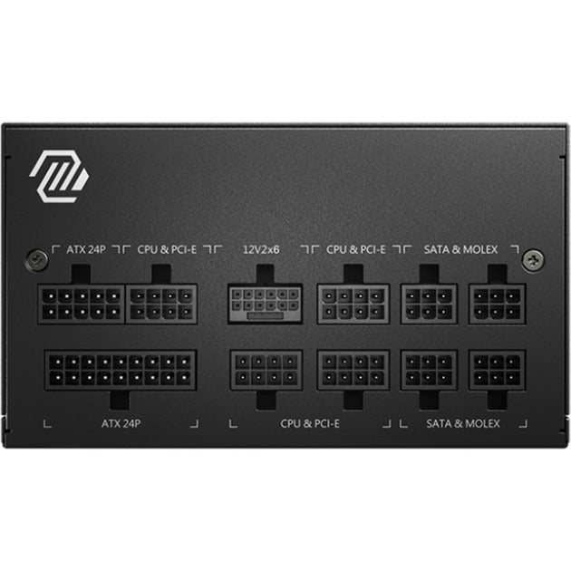 Load image into Gallery viewer, Msi mag a750gl pcie5 ii modulaire 750 watt voeding (zwart, 1x 12v-2x6, 3x pcie)