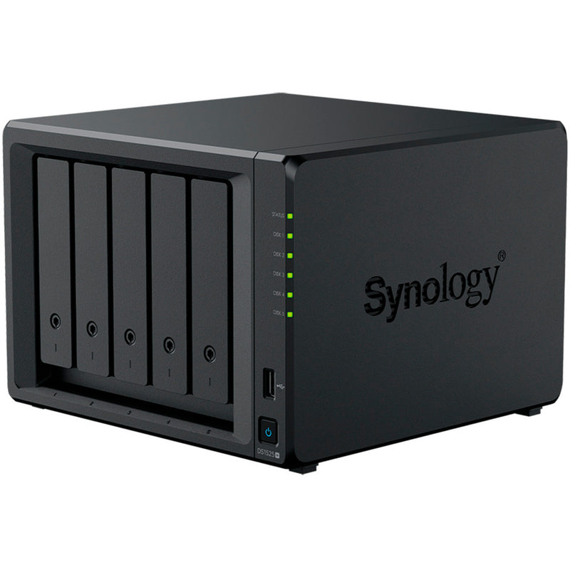 Load image into Gallery viewer, Synology diskstation ds1525+ nas (zwart, 2x lan, usb)