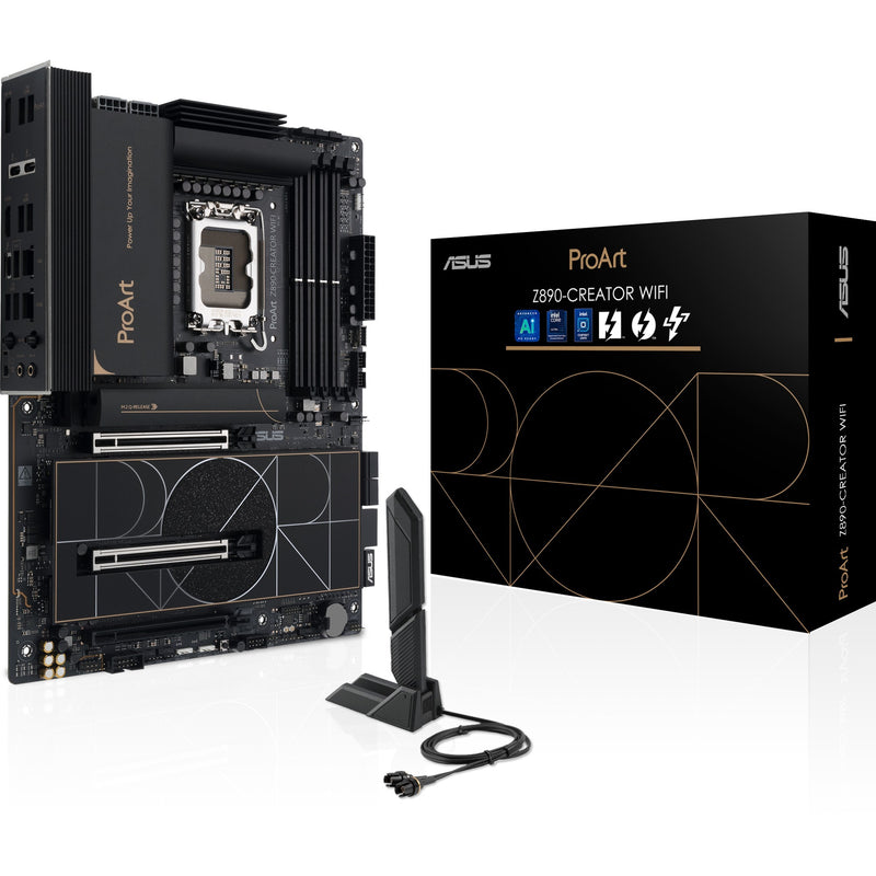 Load image into Gallery viewer, Asus proart z890-creator wifi socket 1851 moederbord (raid, 2.5gb-lan, 10gb-lan, wi-fi 7, bt, sound, atx)