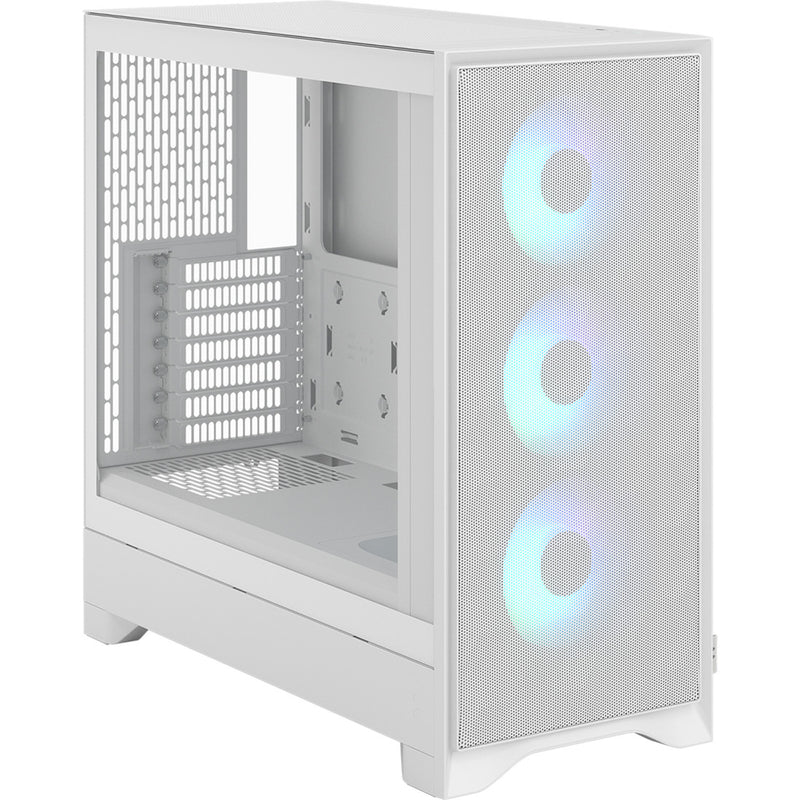 Afbeelding laden in galerijviewer, Fractal design pop 2 air rgb midi tower behuizing (wit | 1x usb-a | 1x usb-c | rgb | tempered glass)