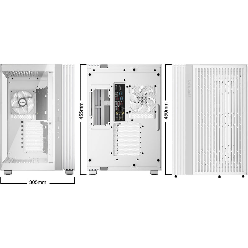 Load image into Gallery viewer, Be quiet! light base 600 lx midi tower behuizing (wit | 2x usb-a | 1x usb-c | rgb | tempered glass)