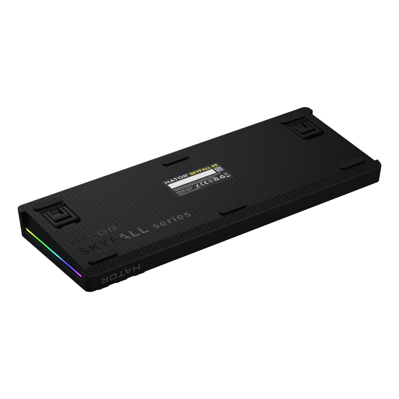 Load image into Gallery viewer, Hator skyfall wired rgb mechanisch gaming toetsenbord (zwart, us lay-out (qwerty), hator aurum sterling, 65%, rgb, double shot abs, hot-swap)