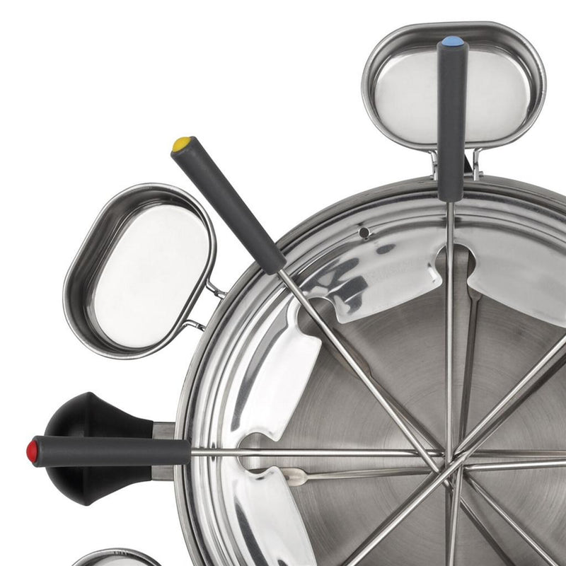 Load image into Gallery viewer, Tristar fo-1100 fondue (roestvrij staal, 8 personen, 1300 w, geschikt voor olie, chocolade en kaas)