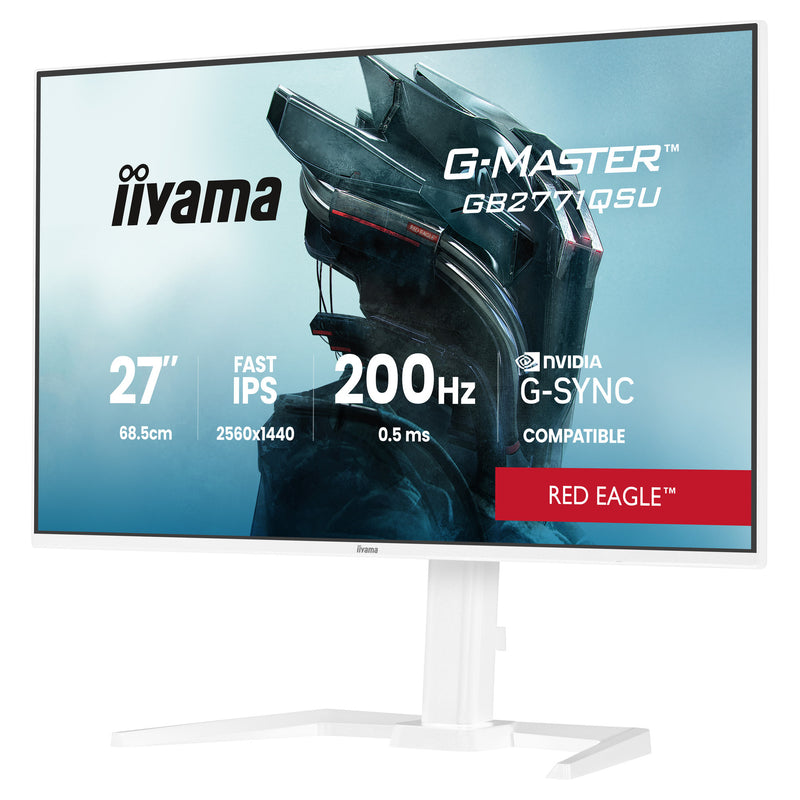 Load image into Gallery viewer, Iiyama g-master red eagle gb2771qsu-w1 27 gaming monitor (wit, 2x hdmi, displayport, 2x usb-a, 2x usb-c, 200 hz)