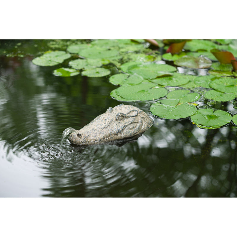 Load image into Gallery viewer, Ubbink drijvende spuitfiguur krokodillenkop waterornament
