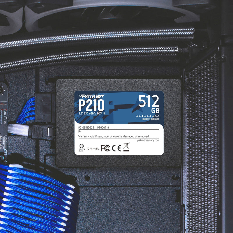 Afbeelding laden in galerijviewer, Patriot p210, 512 gb ssd (zwart, p210s512g25, sata iii)