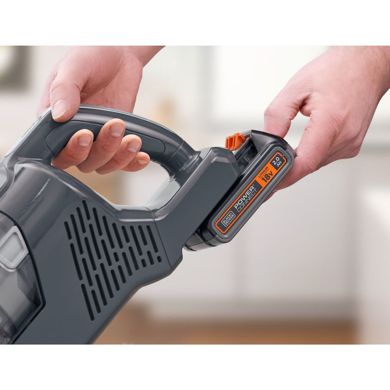Afbeelding laden in galerijviewer, Black+decker bhfea18d1-qw 18v 2.0ah 2-in-1 steelstofzuiger met verwijderbare accu (18v 2.0ah accu en oplader inbegrepen)