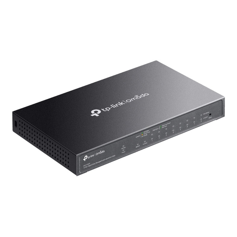 Load image into Gallery viewer, Tp-link omada es210gmp 10-poort gigabit easy managed switch (zwart, 8x poe+, 1x gigabit sfp)