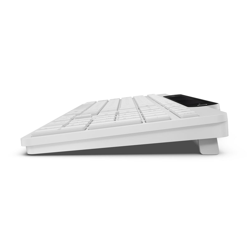 Afbeelding laden in galerijviewer, Lenovo 800 self-charging bluetooth keyboard (wit, us lay-out (qwerty), plunger, 100%, plunger switch, bluetooth 5.1, usb-c)