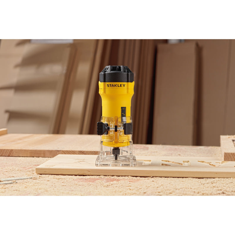 Load image into Gallery viewer, Stanley 550w kantenfrees bovenfrees (geel zwart)