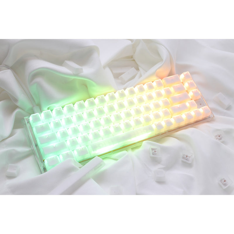 Load image into Gallery viewer, Ducky one 3 sf aura white, toetsenbord (wit, us lay-out, cherry mx brown, 65%, abs double shot, hot swap)