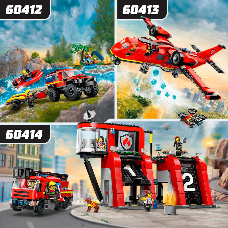 Load image into Gallery viewer, Lego city 60414 brandweerkazerne en brandweerauto