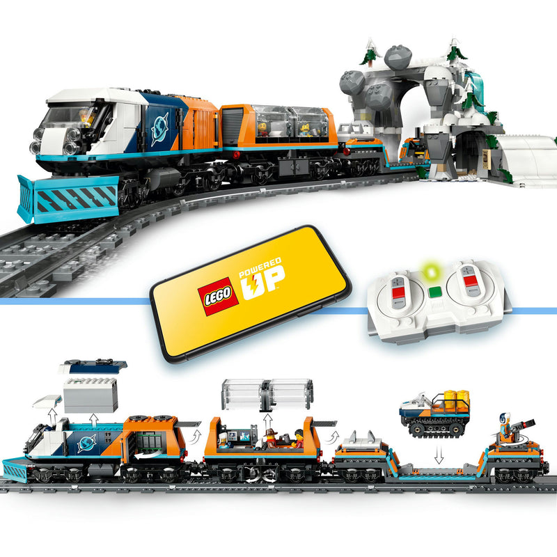 Load image into Gallery viewer, Lego city 60470 onderzoekstrein op de noordpool