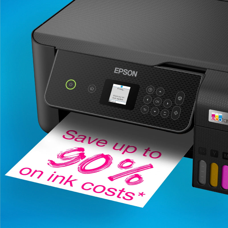 Load image into Gallery viewer, Epson ecotank et-2870 a4 multifunctionele wi-fi-printer met inkttank all-in-one inkjetprinter (zwart, scannen, kopiëren, inclusief tot 3 jaar inkt)