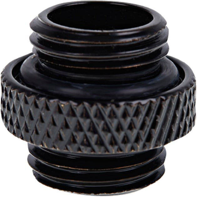 Load image into Gallery viewer, Alphacool eiszapfen double nippel g1 4 outer thread to g1 4 outer thread verbinding (zwart, voor zachte slangen (pvc, silicone, neopreen))