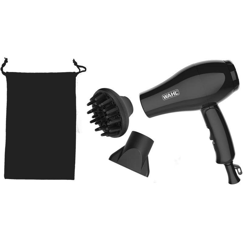 Afbeelding laden in galerijviewer, Wahl home products travel hair dryer föhn (zwart)