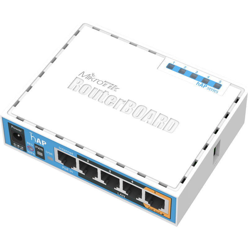 Load image into Gallery viewer, Mikrotik hap small home access point (rb951ui-2nd) (wit, qualcomm qca9531 cpu, poe, wifi 4)
