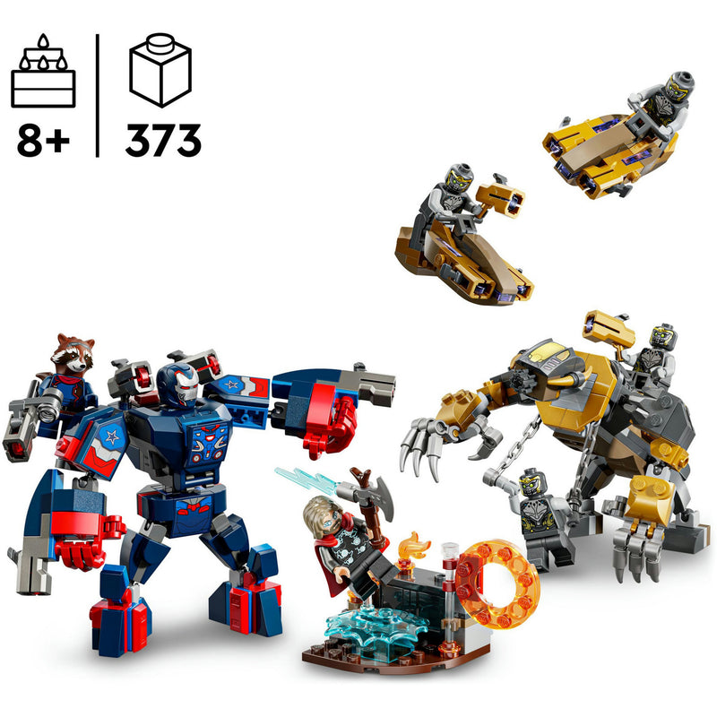 Load image into Gallery viewer, Lego super heroes marvel 76322 avengers endgame thor vs. chitauri