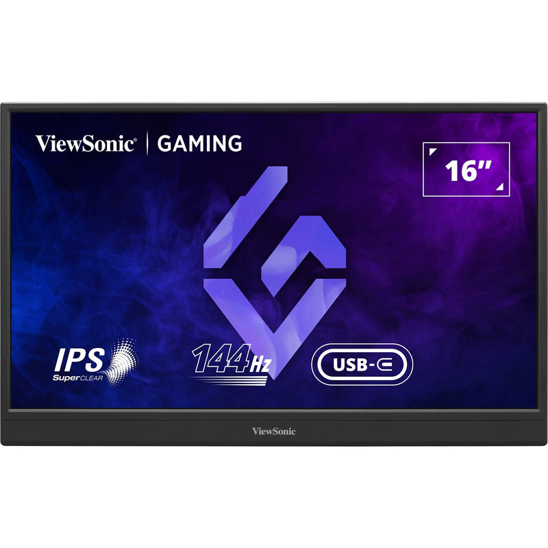 Load image into Gallery viewer, Viewsonic vx1654 draagbare gaming monitor 16 (zwart, 1x micro-hdmi, usb-c, sound, 144 hz)