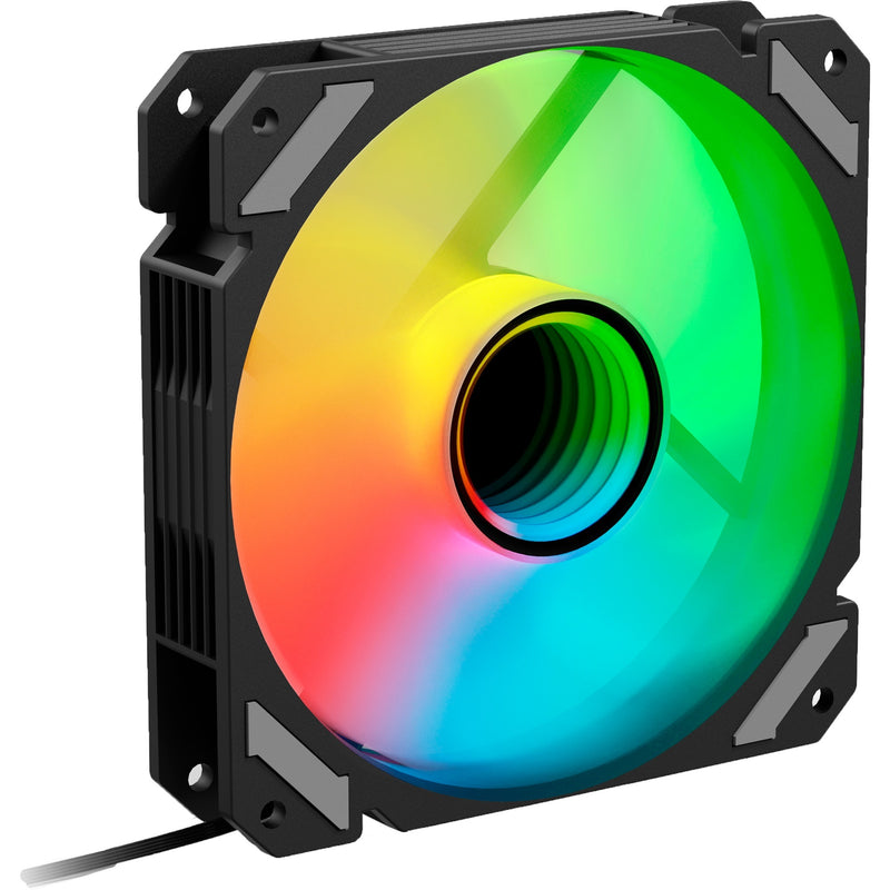 Load image into Gallery viewer, Sharkoon shark mirror rgb pwm case fan (zwart, 120 x 120 x 25 mm)