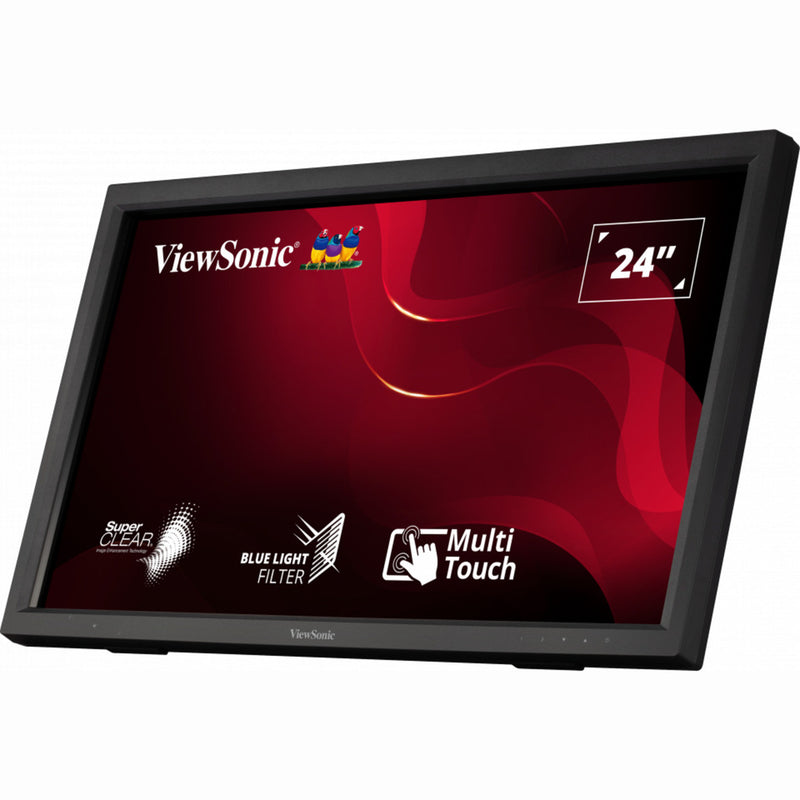 Load image into Gallery viewer, Viewsonic ir touch monitor td2423 24 (zwart, 1x hdmi, vga, dvi-d, usb-a, usb-b)