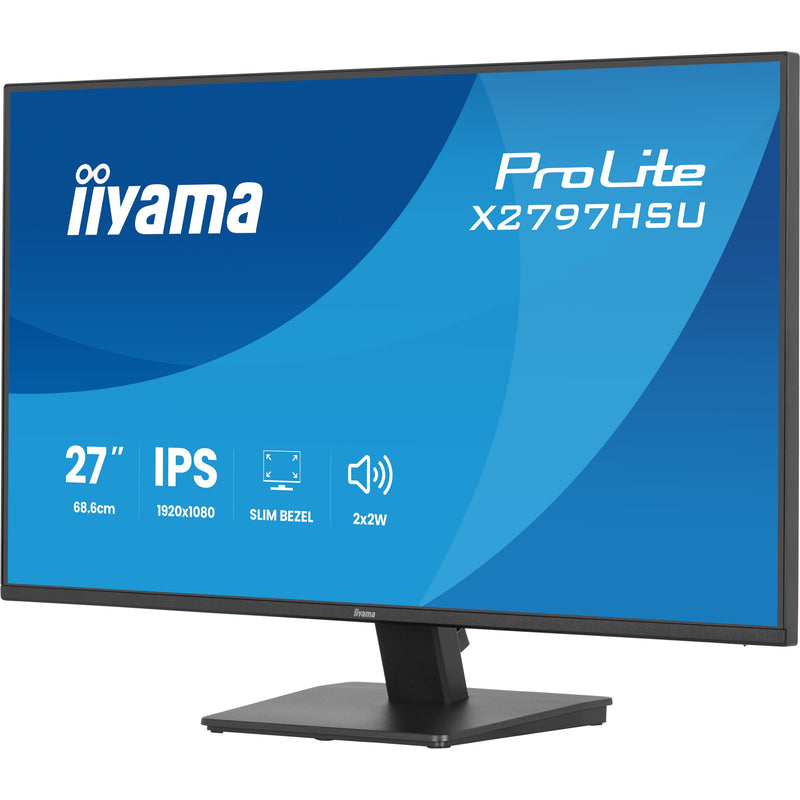 Load image into Gallery viewer, Iiyama prolite x2797hsu-b1 27 monitor (zwart, 120hz, hdmi, displayport, usb-c, audio)