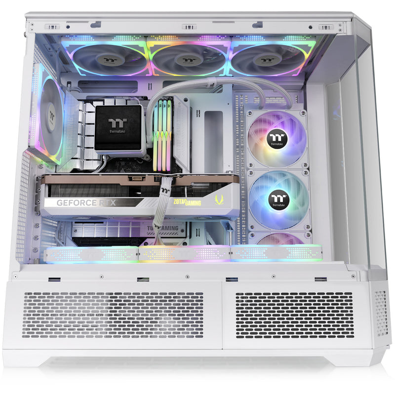 Load image into Gallery viewer, Thermaltake view 600 tg snow big tower behuizing (wit | 2x usb-a | 1x usb-c | tempered glass)