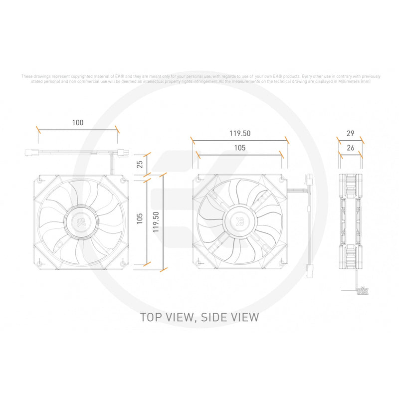 Load image into Gallery viewer, Ekwb ek-quantum impulse 120 d-rgb case fan (wit, 120 x 120 x 29 mm, pwm, rgb led)