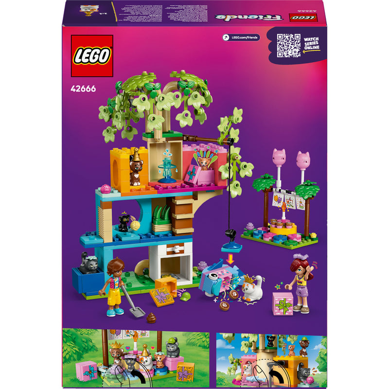 Afbeelding laden in galerijviewer, Lego friends 42666 kattenverjaardagsfeestje en boomhut