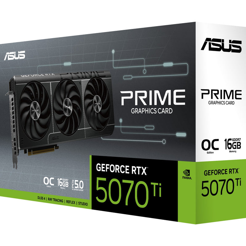 Load image into Gallery viewer, Asus prime geforce rtx 5070 ti oc 16g grafische kaart (3x displayport, 1x hdmi)