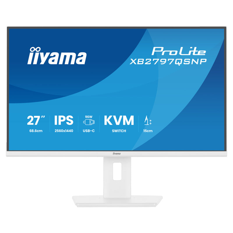 Load image into Gallery viewer, Iiyama prolite xb2797qsnp-w1 27 monitor (wit, hdmi, displayport, usb-c, lan, audio)