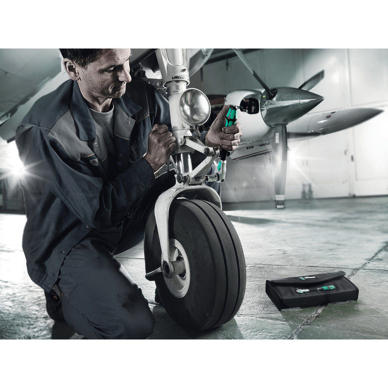 Load image into Gallery viewer, Wera 8000 b black edition zyklop speed ratel met 3 8 aandrijving (zwart groen)