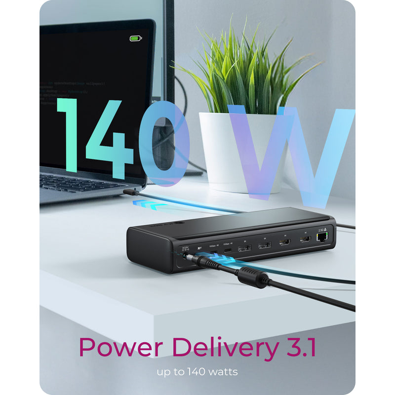 Load image into Gallery viewer, Icy box ib-dk7401-cu31 17-in-1 dockingstation (zwart)
