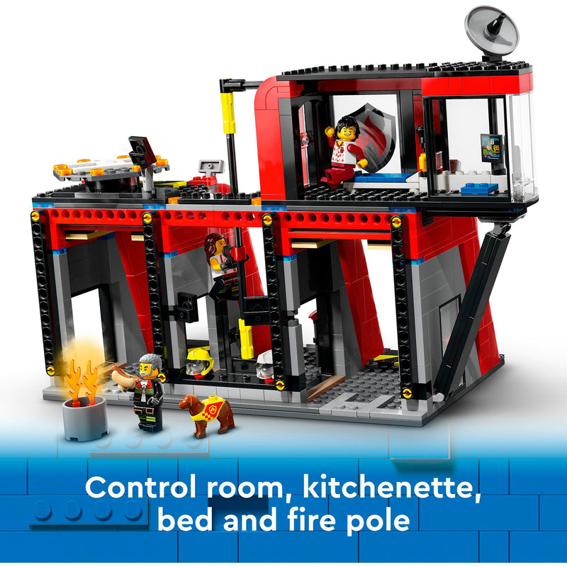 Load image into Gallery viewer, Lego city 60414 brandweerkazerne en brandweerauto