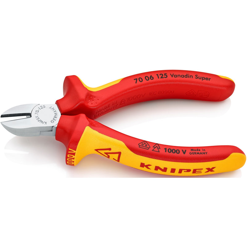 Load image into Gallery viewer, Knipex zijsnijtang 70 06 125 kniptang (rood geel)