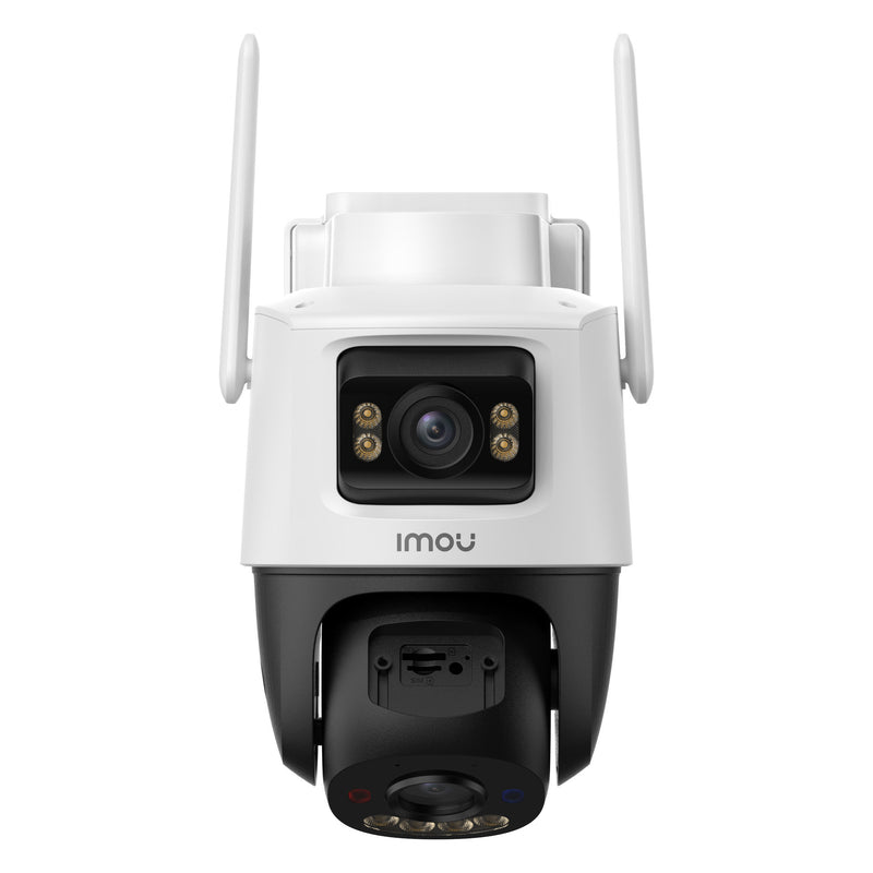 Afbeelding laden in galerijviewer, Imou aov dual lens 5mp+5mp buitencamera (wit, 3k, 4g lte, wifi 6, solar panel)