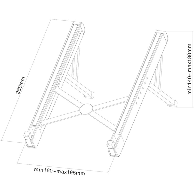 Load image into Gallery viewer, Neomounts nsls010 opvouwbare laptop standaard (zilver)