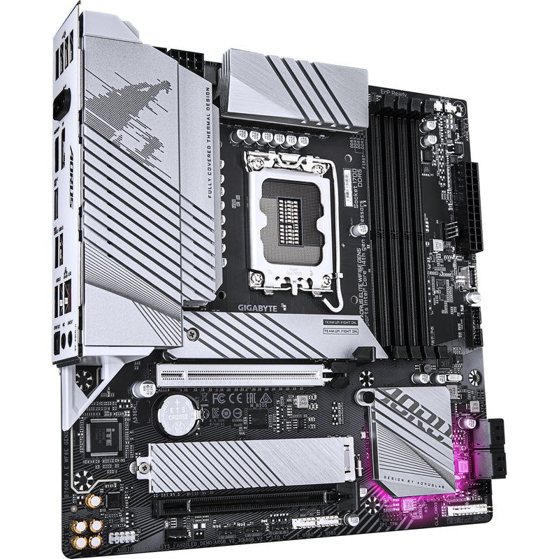 Load image into Gallery viewer, Gigabyte b760m aorus elite wifi6e gen5 socket 1700 moederbord (wit, raid, 2.5gb-lan, wi-fi 6e, bt 5.3, sound, µatx)
