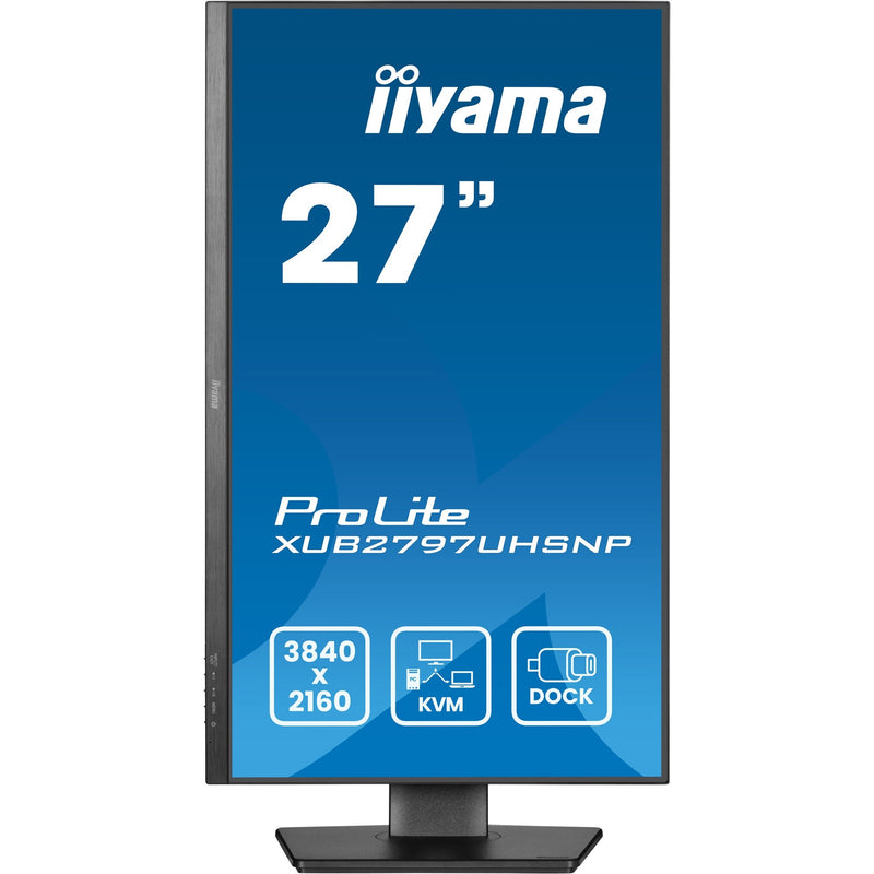 Load image into Gallery viewer, Iiyama prolite xub2797uhsnp-b1 27 4k uhd monitor (zwart, hdmi, displayport, 4x usb-a, usb-c, rj-45)