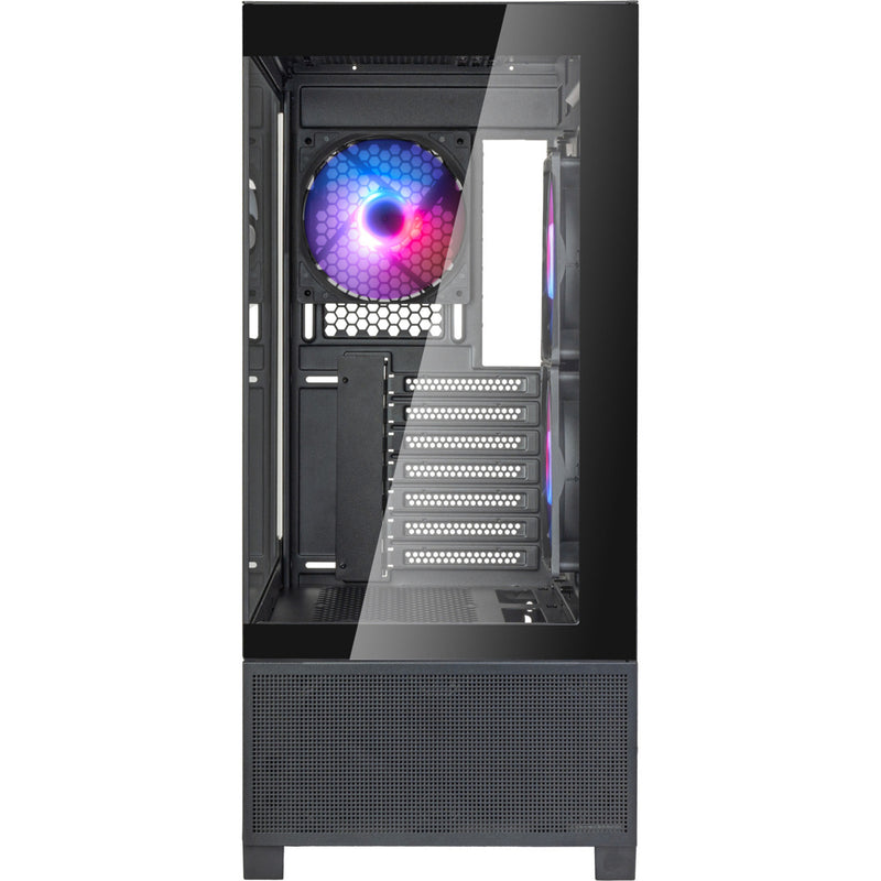 Load image into Gallery viewer, Silverstone lucid 05 mini tower behuizing (zwart | 2x usb-a | 1x usb-c | rgb | tempered glass)