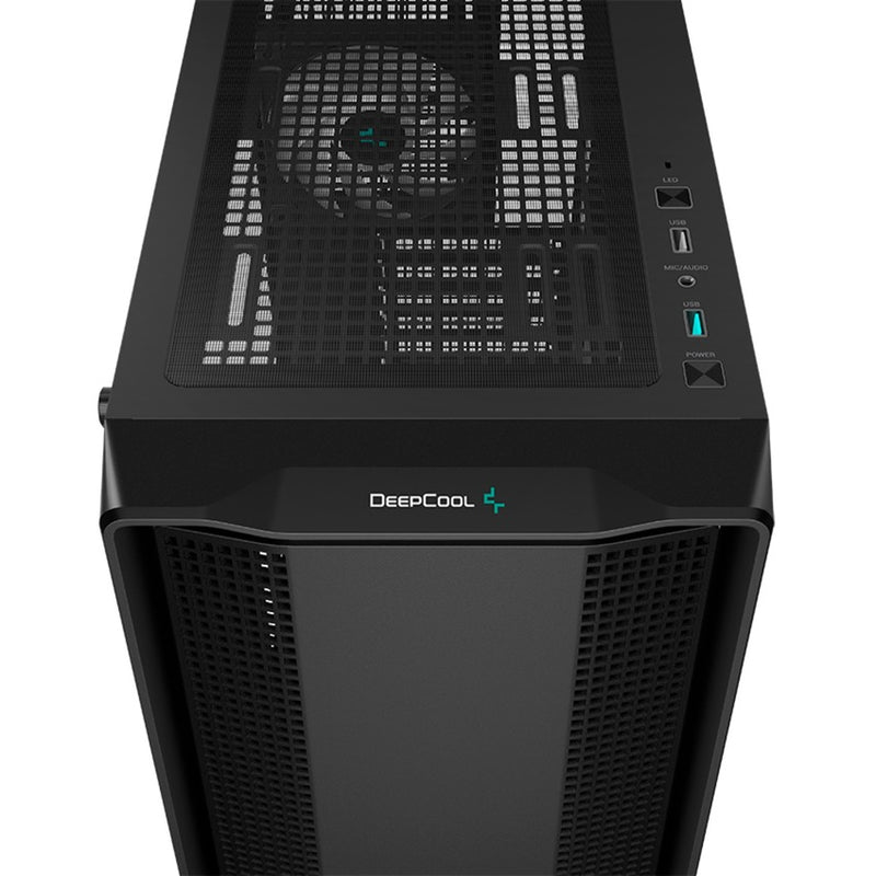 Load image into Gallery viewer, Deepcool cc560 argb v2 midi tower behuizing (zwart | 2x usb-a | rgb | tempered glass)