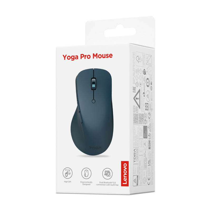 Afbeelding laden in galerijviewer, Lenovo yoga pro muis (turquoise, 800 - 4000 dpi, bluetooth usb-c)