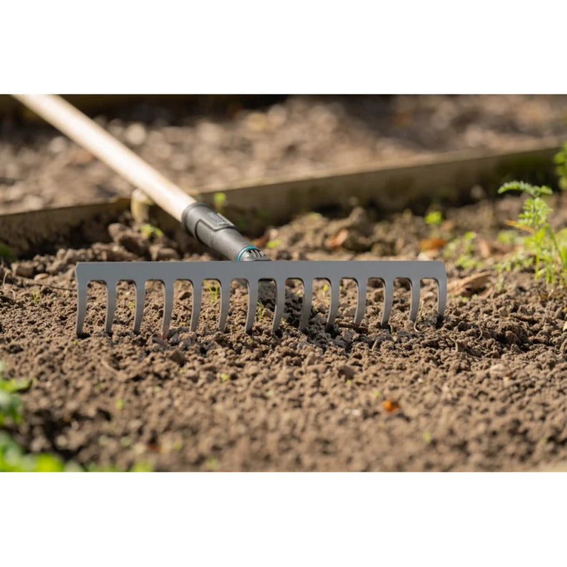 Load image into Gallery viewer, Gardena pureline hark 36 cm fsc 100% (donkergrijs houtkleur, 17306-20)
