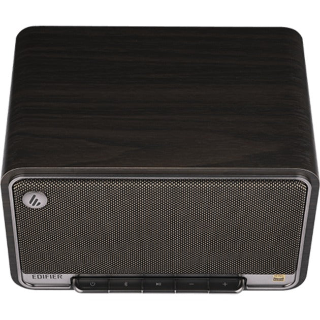 Afbeelding laden in galerijviewer, Edifier d32 draadloze tafelluidspreker (donkerbruin zilver, bluetooth, wi-fi (apple airplay), usb-c, aux)