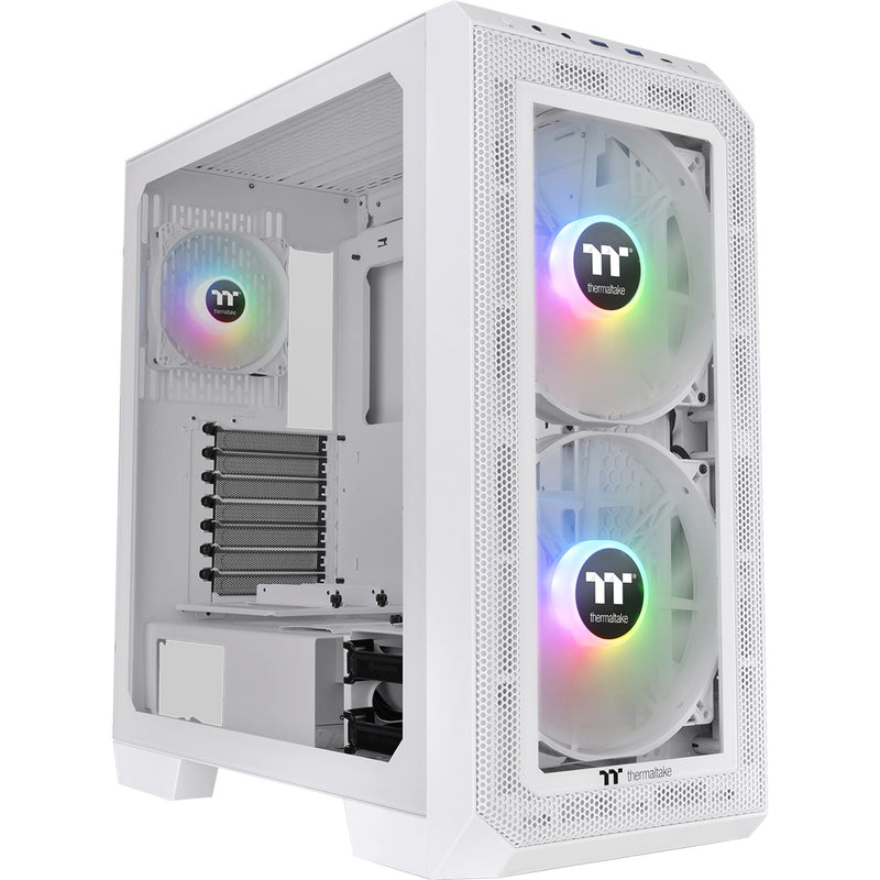 Load image into Gallery viewer, Thermaltake view 300 mx midi tower behuizing (wit | 2x usb-a | 1x usb-c | rgb | window)