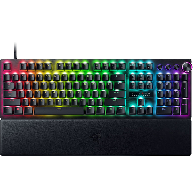 Load image into Gallery viewer, Razer huntsman v3 pro rgb mechanisch gaming toetsenbord (zwart, us lay-out (qwerty), analog optical gen 2, 100%, double-shot pbt)