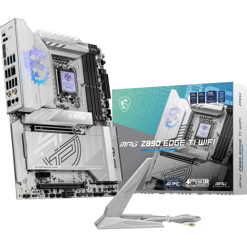 Load image into Gallery viewer, Msi mpg z890 edge ti wifi socket 1851 moederbord (raid, 5gb-lan, wlan, bt, sound, atx)