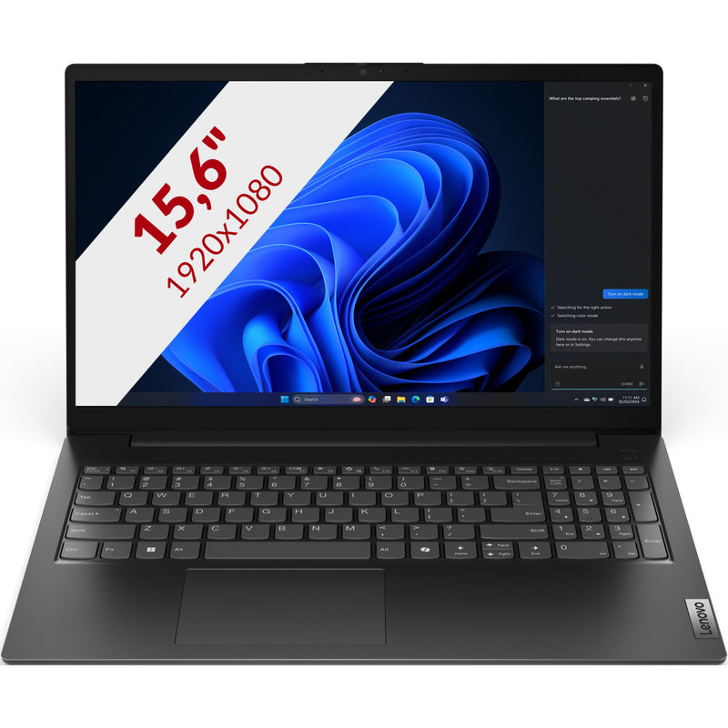 Afbeelding laden in galerijviewer, Lenovo v15 g5 irl (83gw0081mh) 15.6 laptop (zwart | core i5-13420h | uhd graphics | 16 gb | 512 gb ssd)