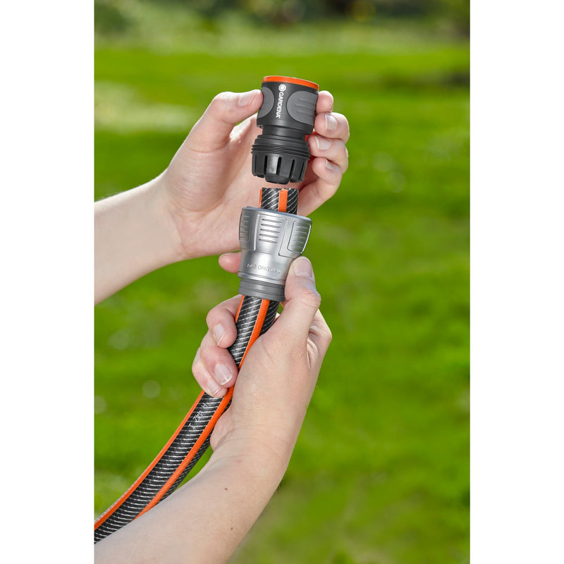 Load image into Gallery viewer, Gardena premium slangstuk 19 mm (3 4 ) (grijs zilver, 18256-50)